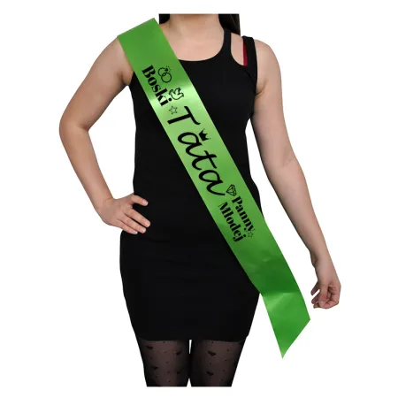 Szarfa LIMONKA Ślub Boski Tata Panny Młodej